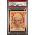 RARE 1937 R68 Shelby Gum Jean Harlow PSA Platinum Blonde, Dinner at Eight, Saratoga, Public Enemy, Hold That Man