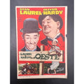 1960 Spanish Laurel and Hardy Movie Herald Handout Way Out West Hollywood, Pardon Us, A Fine Mess, Beau Hunks, Bonnie Scotland