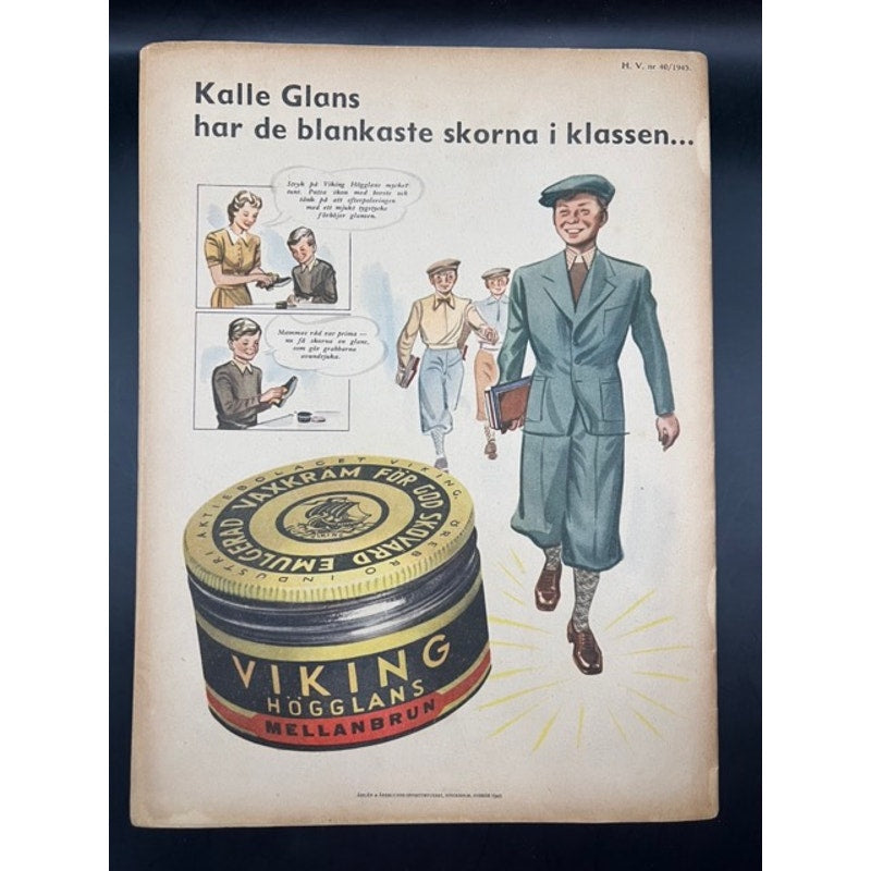 RARE 1945 Swedish Clark Gable Magazine Gone with the Wind The Misfits, Mutiny on the Bounty, It Happened One Night, Hollywood