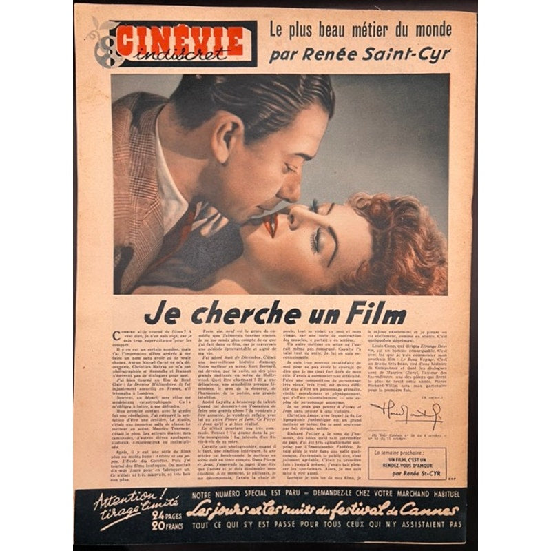 RARE 1946 French Errol Flynn Magazine Cinevie Robin Hood, Don Juan, Prince and the Pauper, In Like Flynn, Captain Blood, Montana