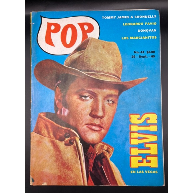 RARE Mexican 1969 Pop Elvis Presley Magazine, King, Rockabilly, Jailhouse Rock, TCB, Flaming Star, Las Vegas, Graceland