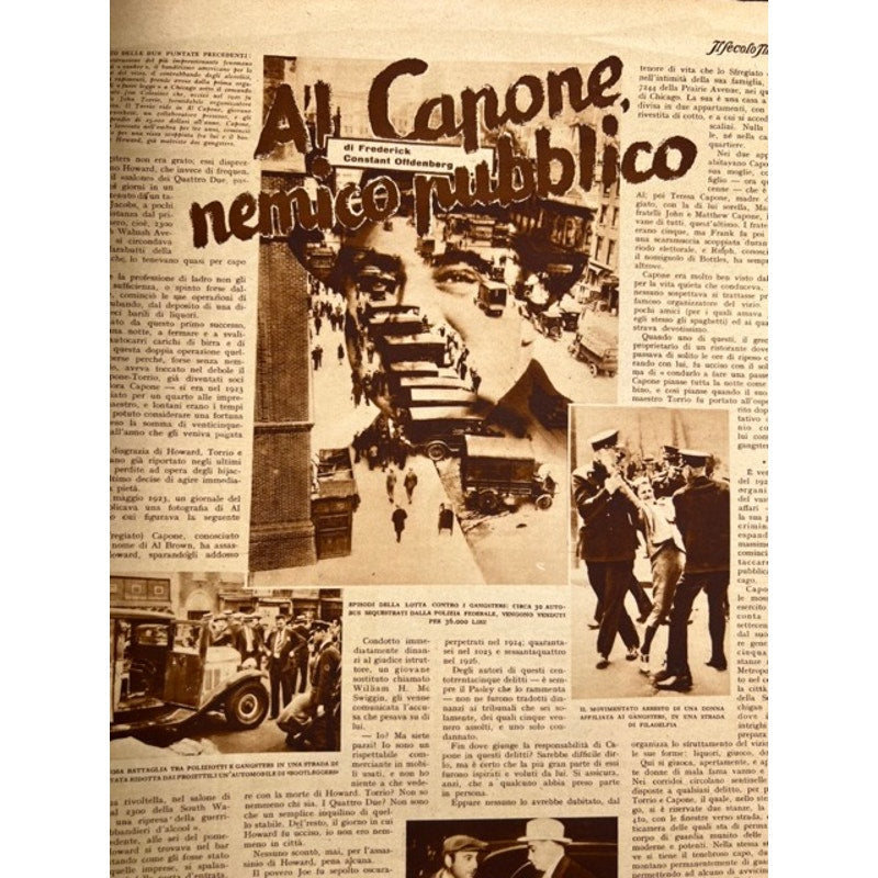 1932 Italian Charles Lindbergh and Amelia Earhart Magazine Aviation Pilot, Lindbergh Baby, Atlantic Flight, Spirit of St. Louis