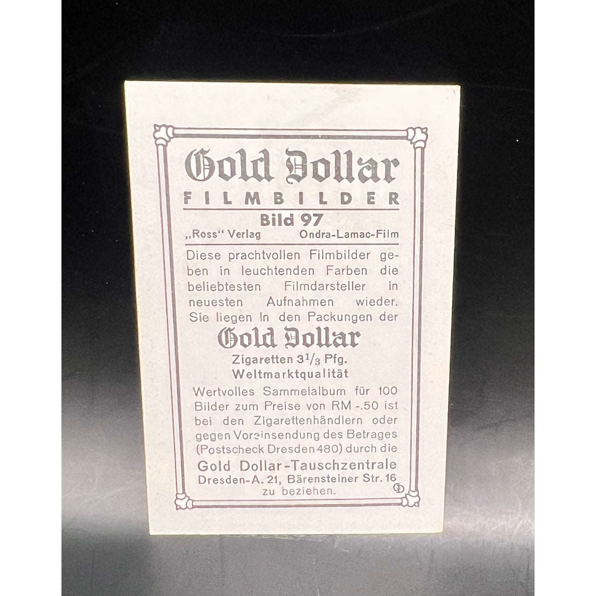 RARE Boxing German 1935 Gold Dollar Max Schmeling Card Heavyweight Champ Fighter