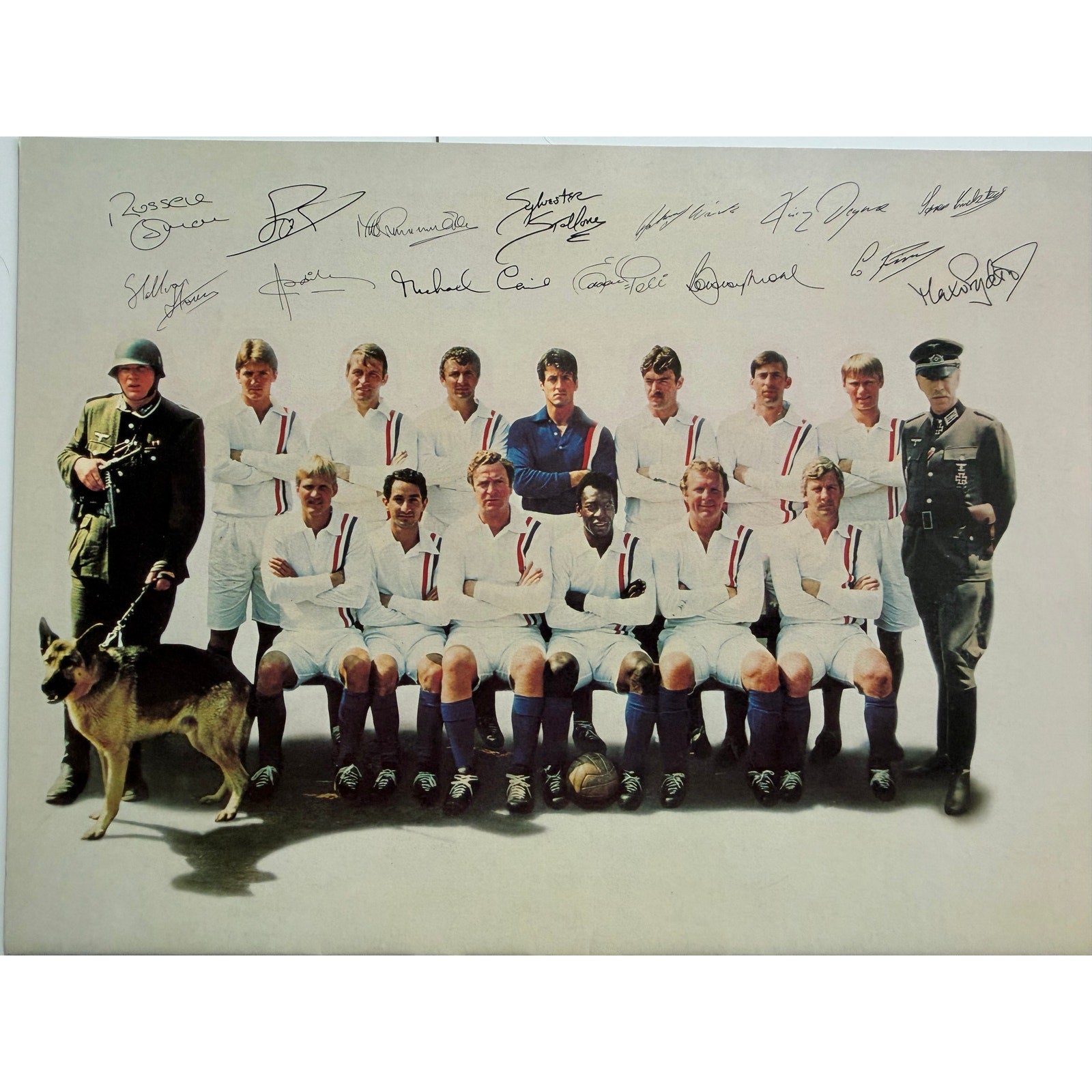 1981 Victory Movie Program Pele, Stallone, Michael Caine Soccer Brazil Football, World Cup, FIFA