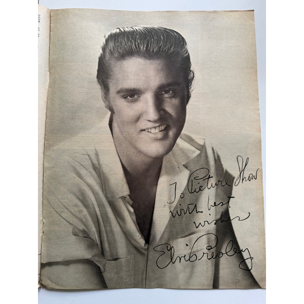 2 UK 1957-58 Picture Show Elvis Presley Magazine Graceland Hollywood King Creole, Jailhouse Rock, Love Me Tender, Rockabilly