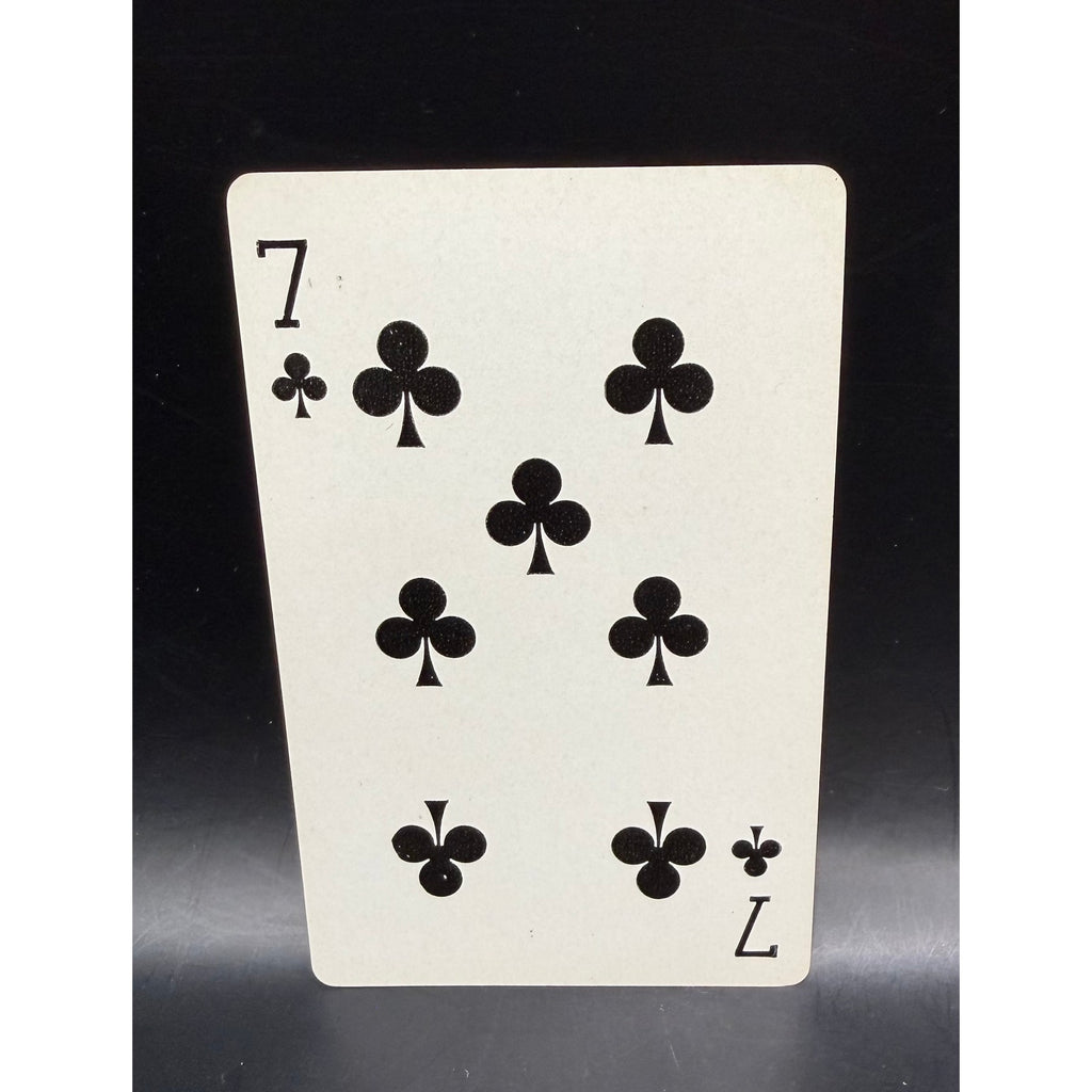 1953 Brown & Bigelow Babe Ruth Playing Card 7 Clubs, Sultan of Swat, Bambino, New York Yankees, Boston Red Sox, Brooklyn Dodgers, Boston Braves