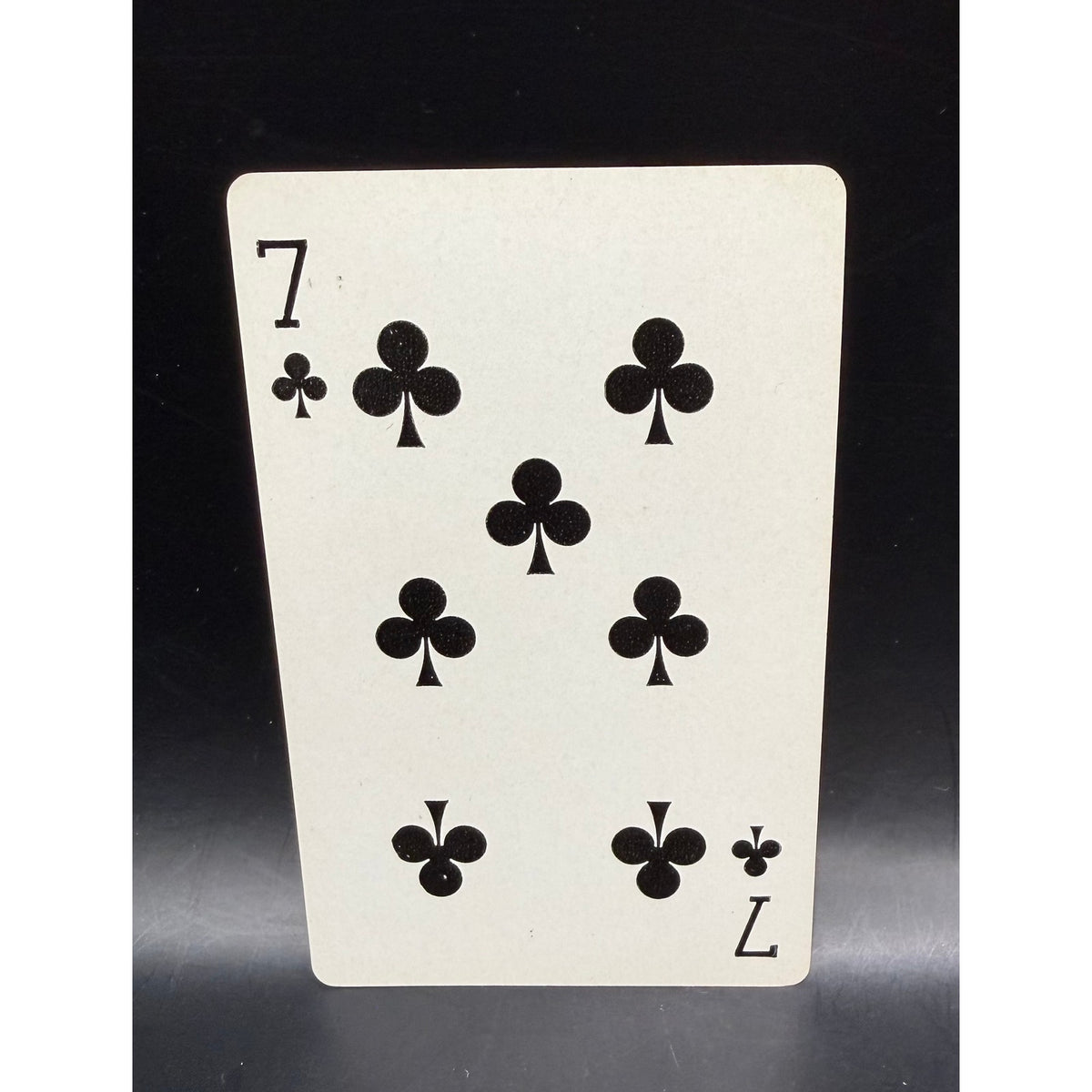 1953 Brown & Bigelow Babe Ruth Playing Card 7 Clubs, Sultan of Swat, Bambino, New York Yankees, Boston Red Sox, Brooklyn Dodgers, Boston Braves