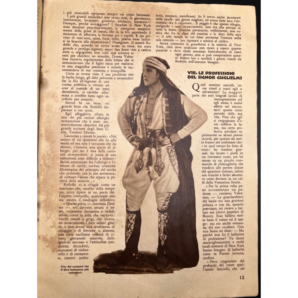 Rare 1926 French The Love Adventures of Rudolph Valentino Magazine Hollywood The Sheik Latin Lover Blood and Sand Silent Film