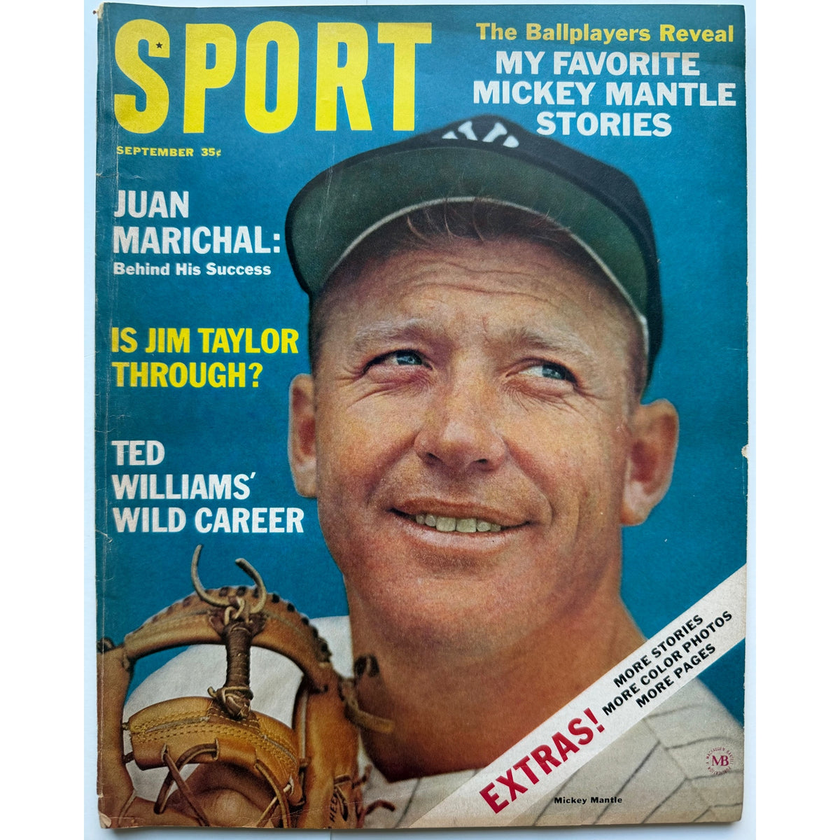 1964 Sport Mickey Mantle Magazine New York Yankees, HOF, Baseball, The Mick, The Yanks