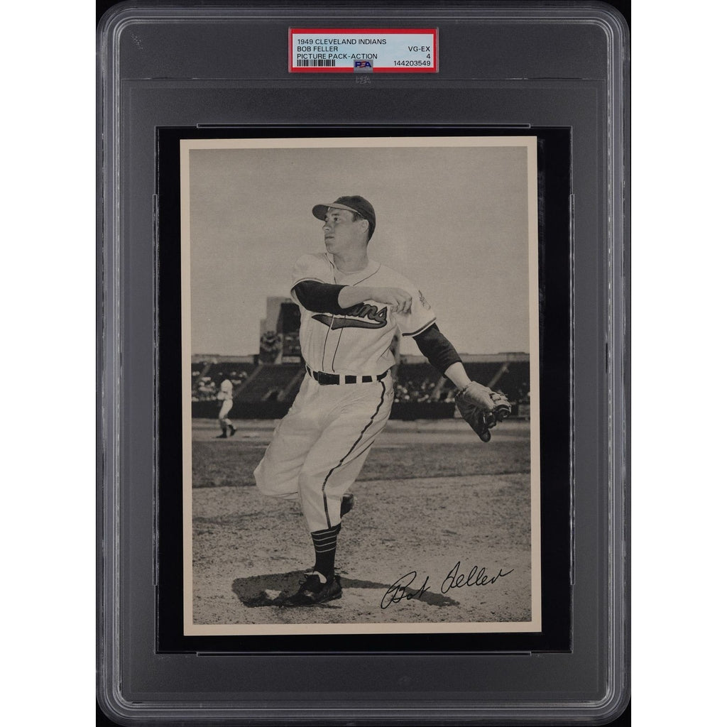 RARE 1949 Cleveland Picture Pack Bob Feller PSA 4 MLB Bullet Bob Rapid, Robert, Hall of Fame, Cleveland Guardians