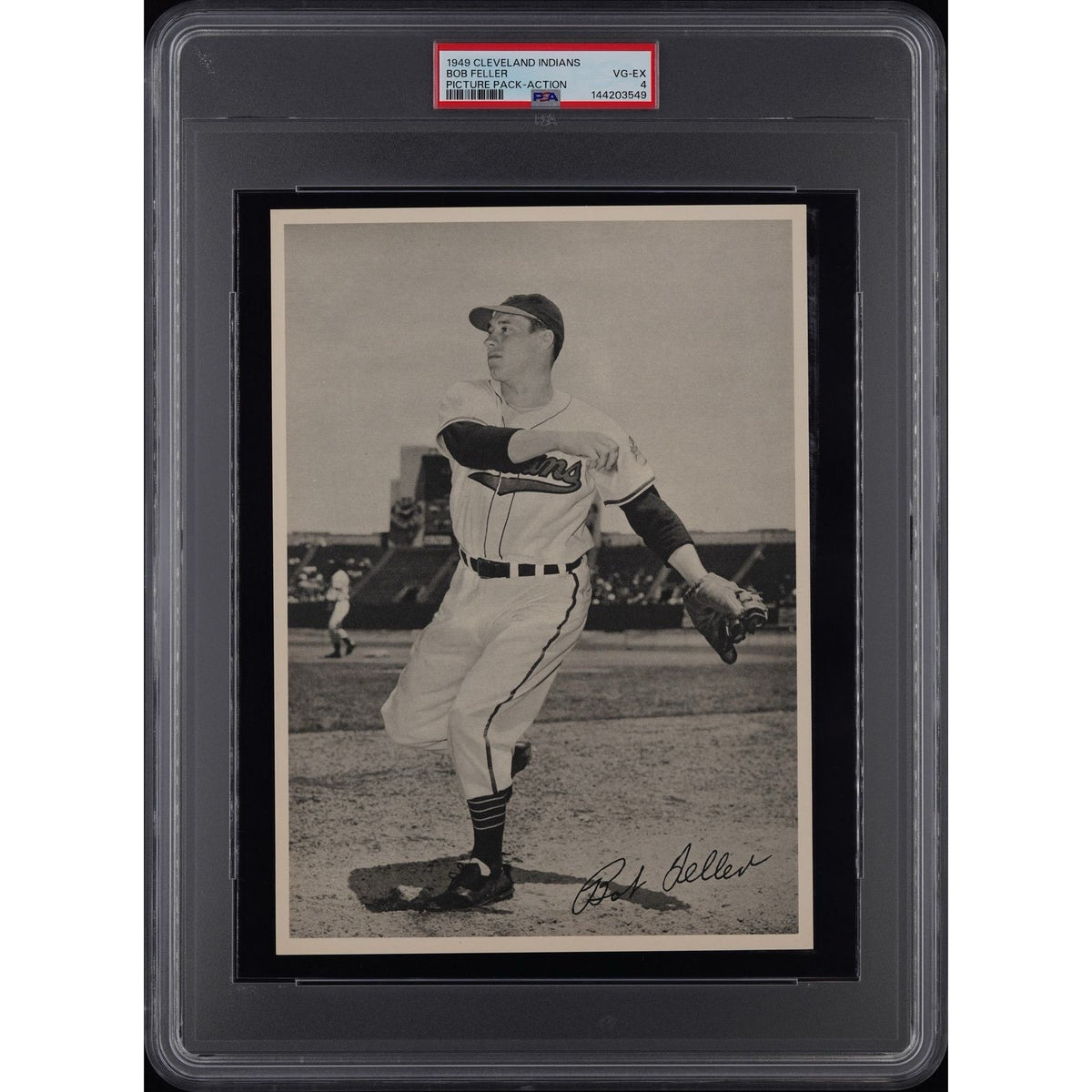 RARE 1949 Cleveland Picture Pack Bob Feller PSA 4 MLB Bullet Bob Rapid, Robert, Hall of Fame, Cleveland Guardians