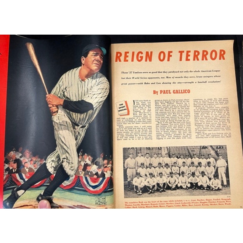 1951 Sport Magazine Baseball Jubilee Babe Ruth Ty Cobb, Musial, DiMaggio, Wagner, Hornsby, Lajoie, Johnson, Sisler, MLB, HOF