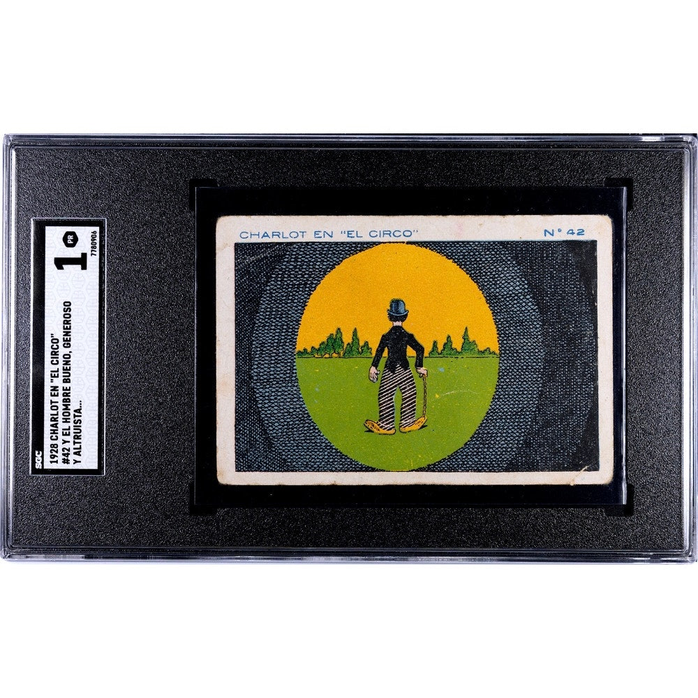 RARE Spainsh 1928 Charlie Chaplin The Circus Card SGC 1, Only 1 Graded! #42, Charles Chaplin, The Kid, Gold Rush, City Lights, Modern Times
