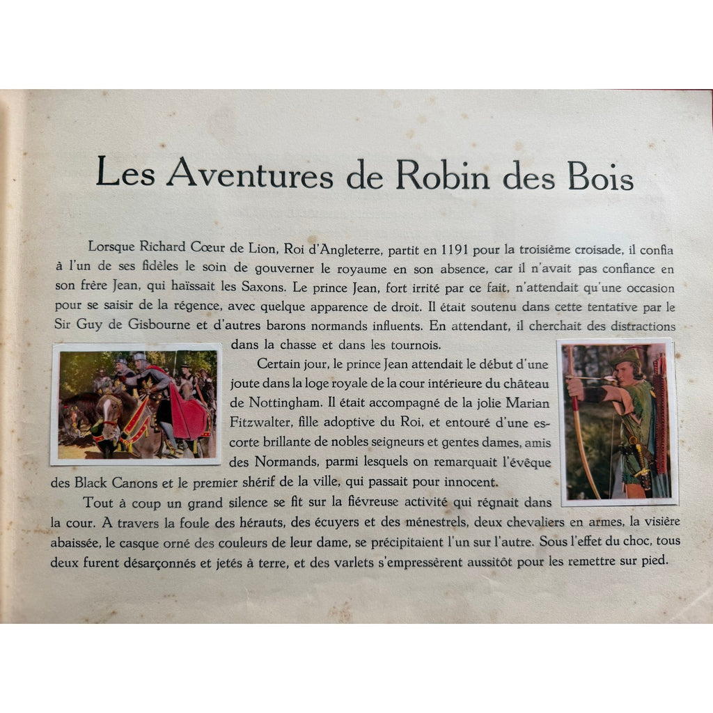 RARE Complete 1939 Chobisco Adventures of Robin Hood Errol Flynn, 100 Cards, Les Aventures de Robin des Bois, Warner Brothers
