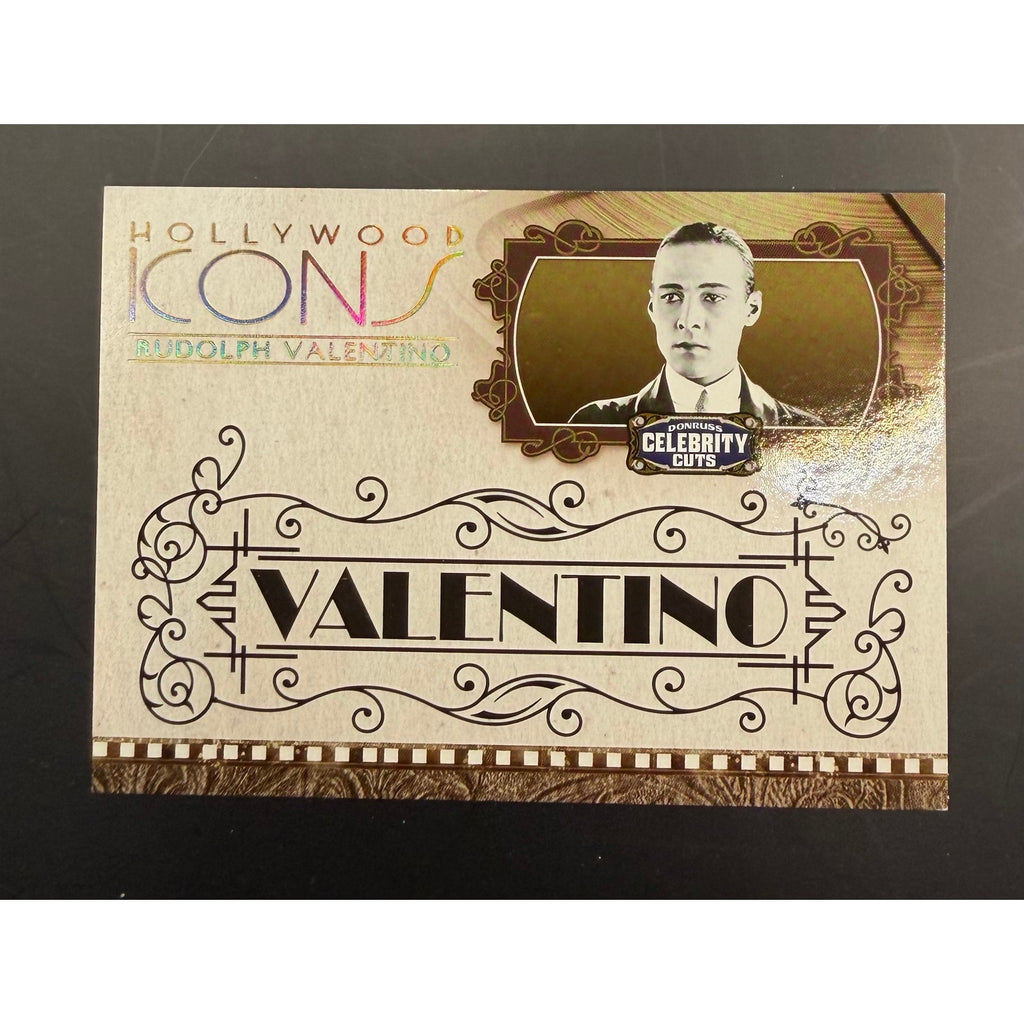 2008 Donruss Hollywood Icons Rudolph Valentino Card 14/25, The Sheik, Cobra, Blood and Sand, Four Horsemen of the Apocalypse, Sainted Devil