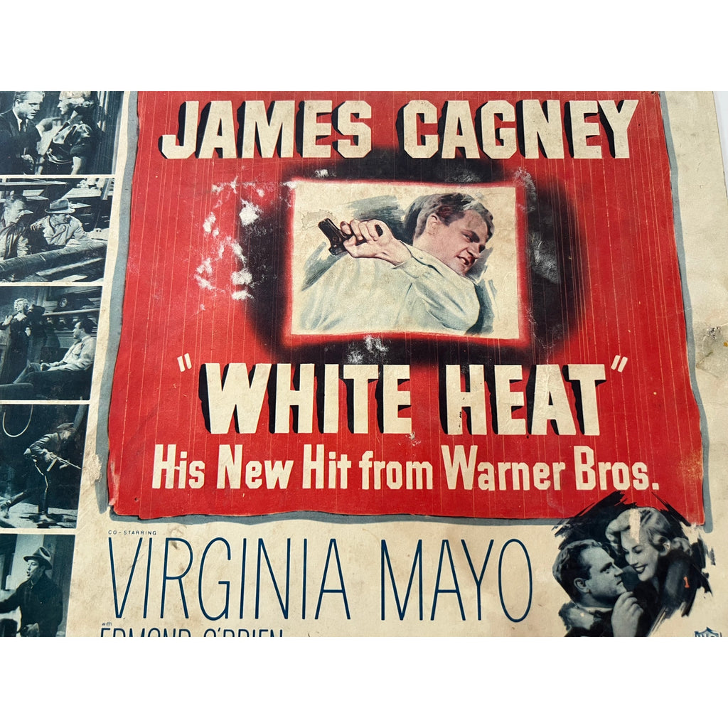 Original 1949 James Cagney Lobby Card White Heat Title Card, Hollywood, Virginia Mayo, Public Enemy, Footlight Parade, Taxi