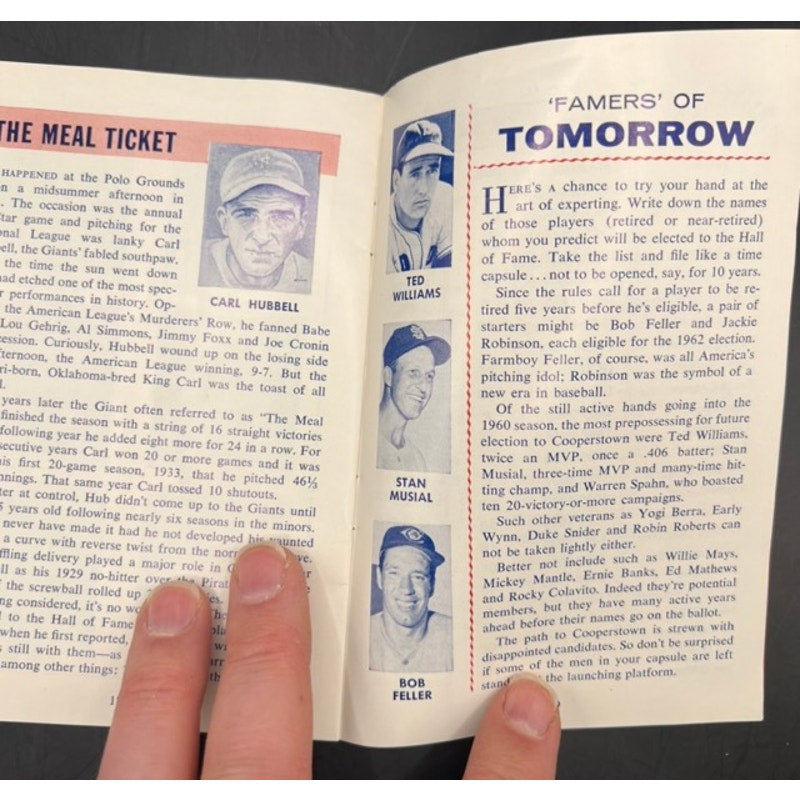 1960 Babe Ruth Magazine Booklet Rexall Hall of Fame Baseball Handbook Bambino, Sultan of Swat, The Babe, Ty Cobb, Lou Gehrig, Dimaggio