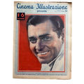RARE Italian 1936 Clark Gable Magazine Gone with the Wind, Misfits, Saratoga, Mutiny on the Bounty, It Happened One Night Red Dust Hollywood