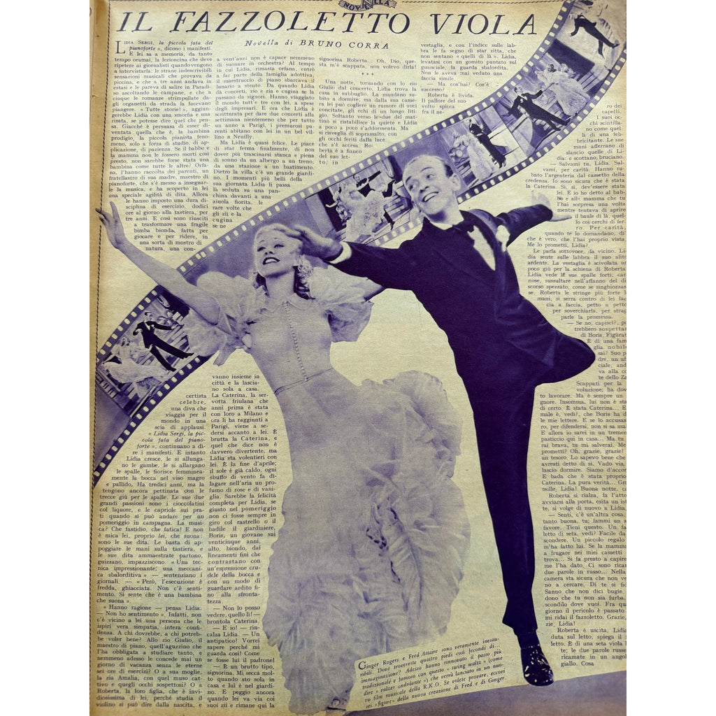 RARE Italian 1936 Jean Harlow Magazine Libeled Lady, Red Dust, Dinner at Eight, Wife vs. Secretary, Public Enemy, Saratoga, Riff Raff