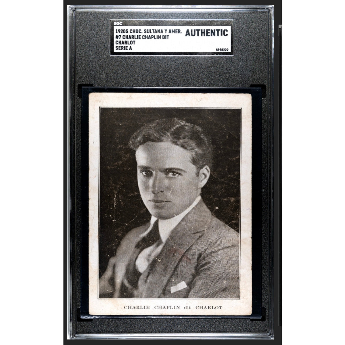 1920's Chocolate Sultana y Americano Spanish Charlie Chaplin Card SGC Only One Graded!!