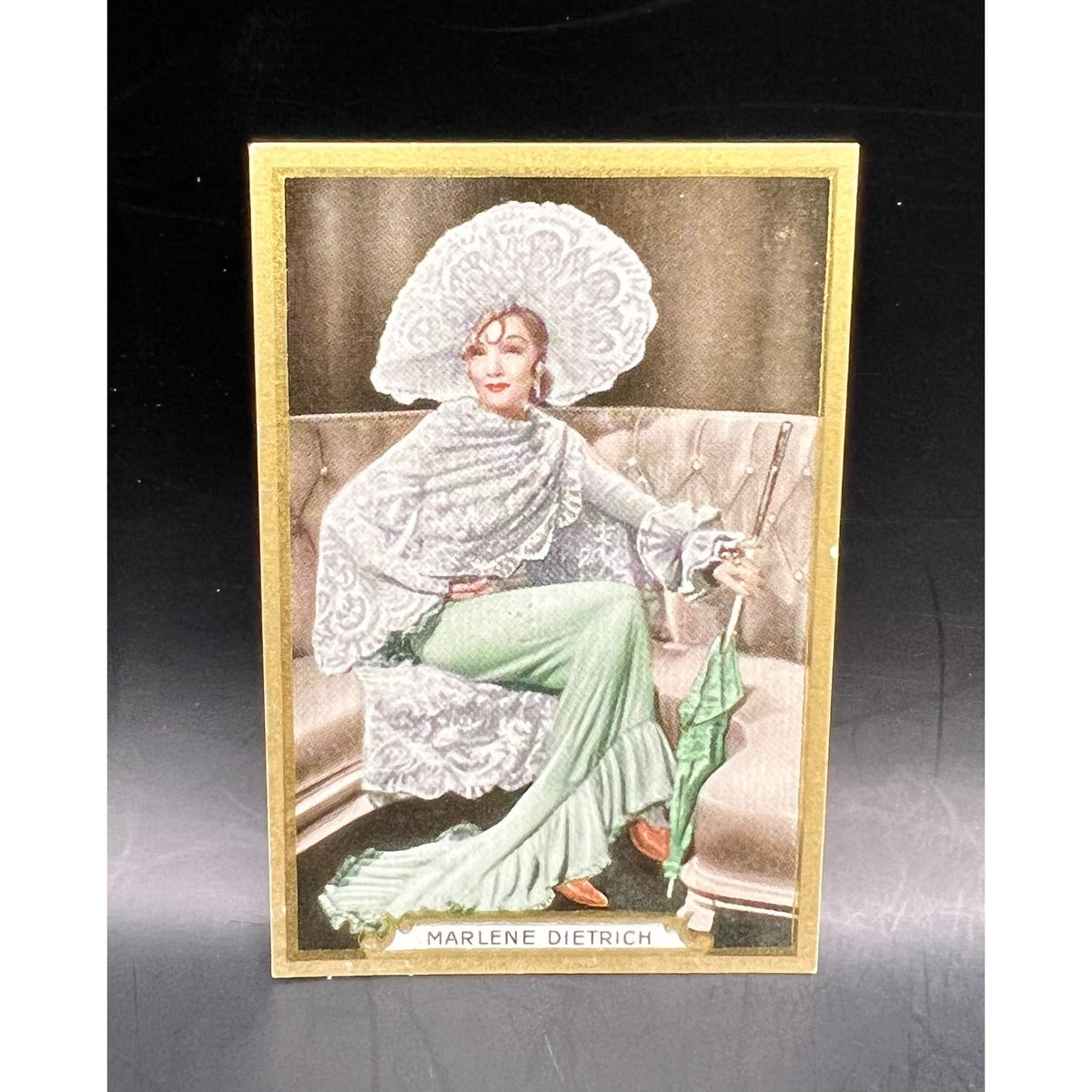 RARE 1935 Gold Dollar Filmbilder Marlene Dietrich Card Blue Angel, Venus Blonde