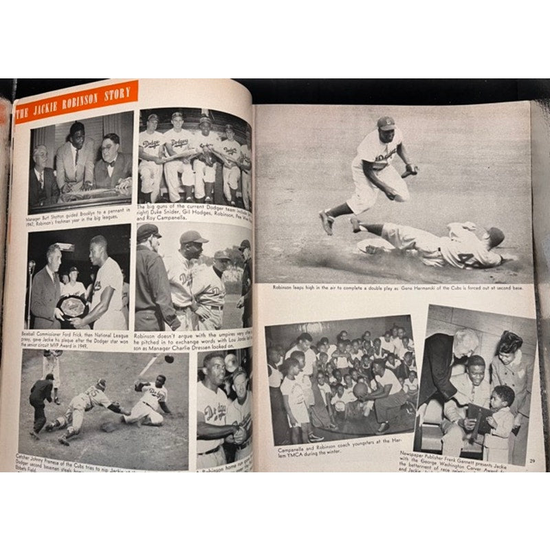 EXCELLENT 1952 Inside Baseball Stan Musial, Phil Rizzuto, Jackie Robinson Magazine, Brooklyn Dodgers, Yankees, Cardinals, Ted Williams
