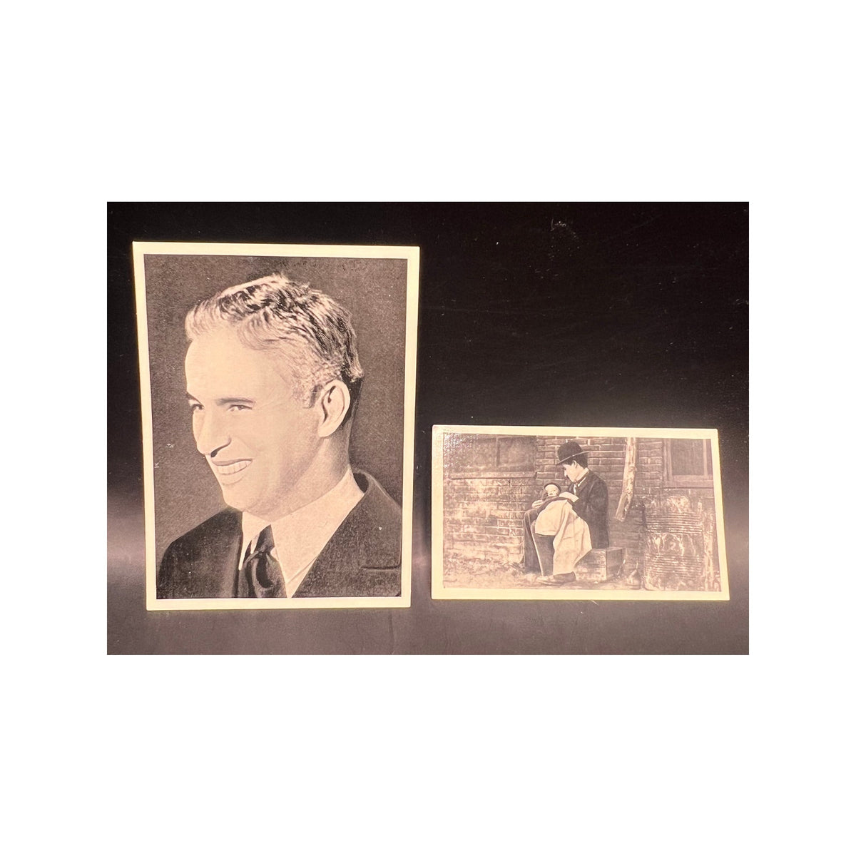2 Cinema Cavalcade Charlie Chaplin Cards Charles Chaplin The Kid, City Lights, Modern Times, The Great Dictator, Monsieur Verdoux