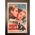 1940 Spanish Santa Fe Trail Movie Herald Handbill Errol Flynn Olivia deHavilland, Robin Hood, Prince and the Pauper, Dodge City