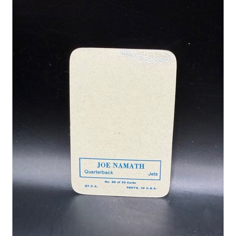 1970 Topps Glossy Insert Joe Namath Card 29 New York Jets Football Card NFL Broadway Joe HOF, Los Angeles Rams