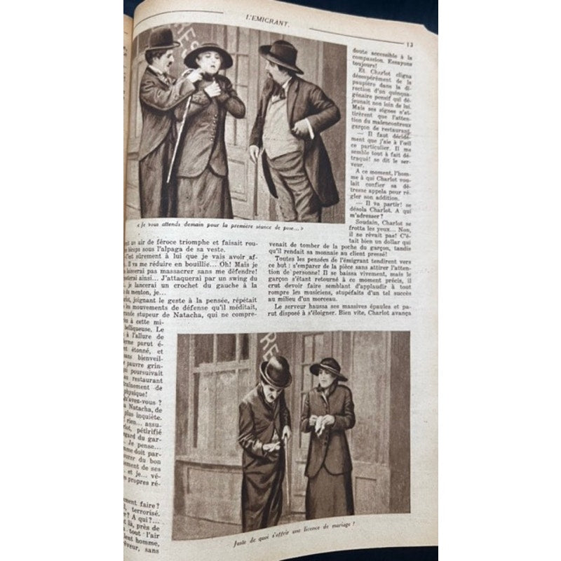 RARE 1930 Mon Cine Charlie Chaplin Magazine The Immigrant Charles Chaplin Films, Gold Rush, The Kid, City Lights, Modern Times