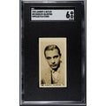 1925 Lambert & Butler Rudolph Valentino Card SGC 6 Highest Grade! England Sheik, Blood and Sand, Sainted Devil, Beyond the Rocks, The Eagle