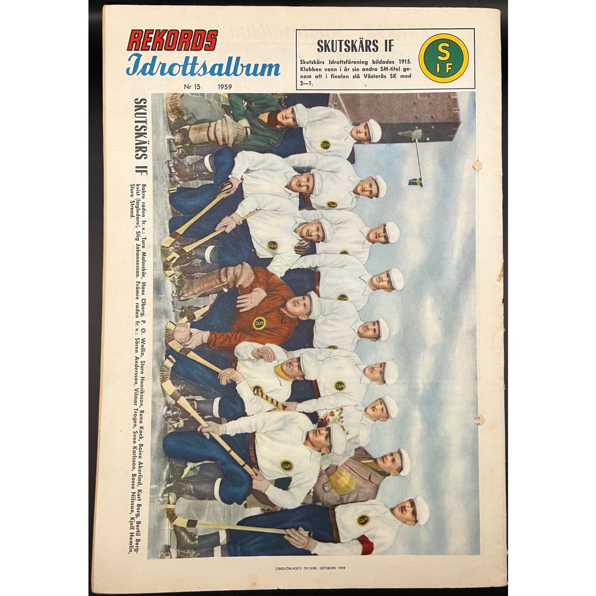 1959 Swedish Rekord Journal Joe Louis Magazine Brown Bomber Boxing Heavyweight