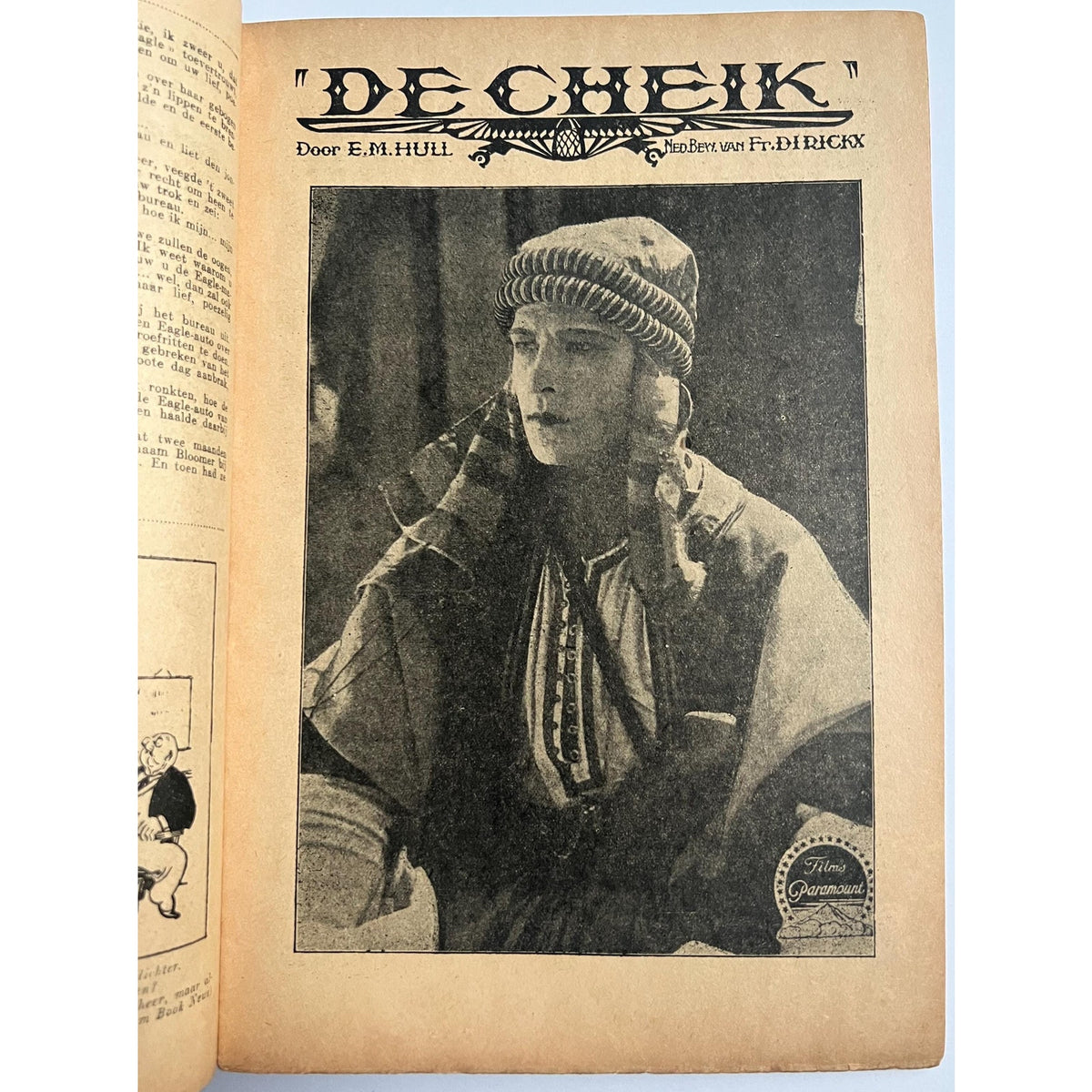 Super Rare Dutch Rudolph Valentino Magazine from October 1926 Silent Movie, Hollywoodland, Sheik, Latin Lover, Hollywood, Great Lover, Rudy