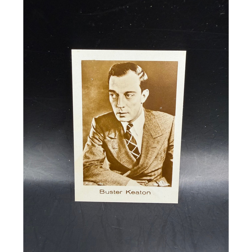 RARE 1920s Hansom Filmbilder Jazmatzi Buster Keaton Card, The General, College, Twilight Zone, Sunset Boulevard, Limelight, Sherlock Jr