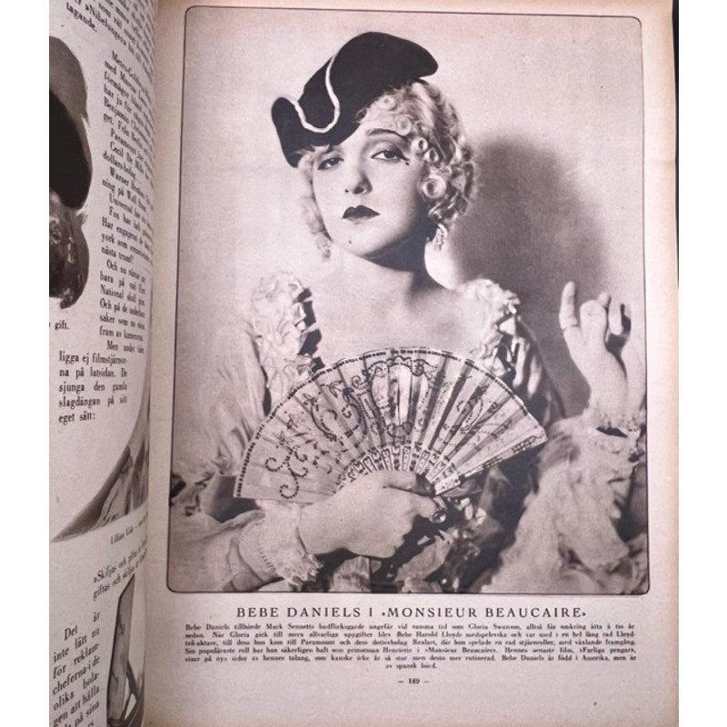 Rare 1925 Swedish Film Journalen Rudolph Valentino Magazine A Sainted Devil, The Sheik, Blood and Sand, Four Horsemen, The Eagle