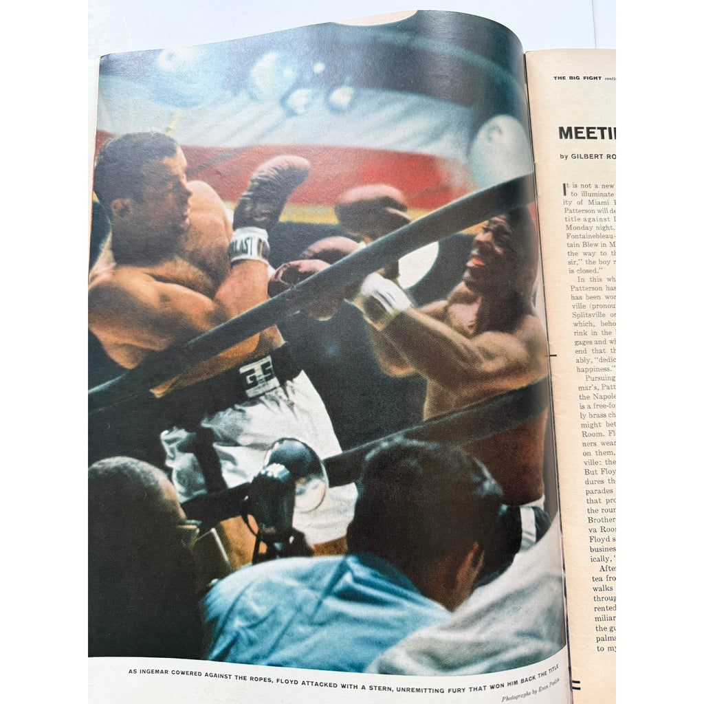 1961 Sports Illustrated Floyd Patterson 2 Time Heavyweight Champ 52 Olympics, Boxing Magazine