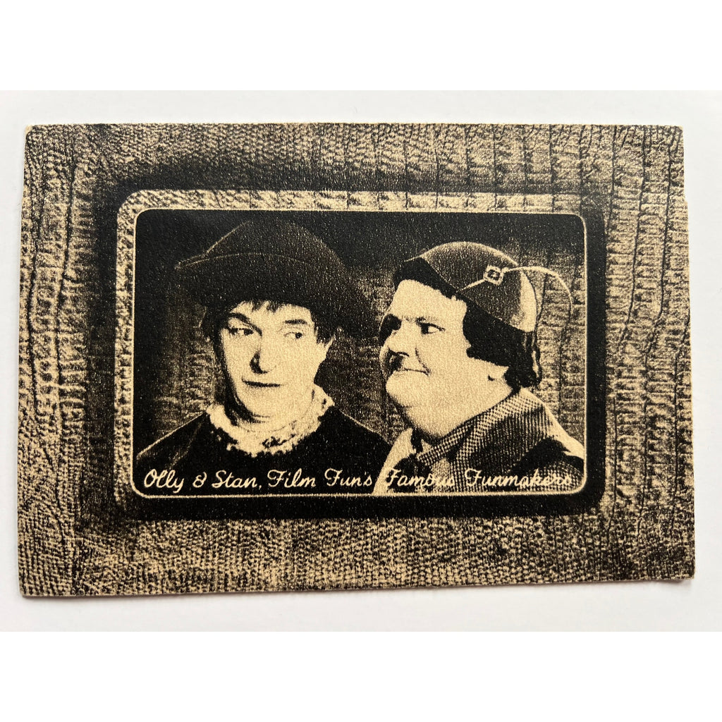 RARE Film Fun 1934 Laurel and Hardy Paper Wallet Jimmy Durante, Joe E Brown Wheeler & Woolsey, Babes in Toyland, Bonnie Scotland