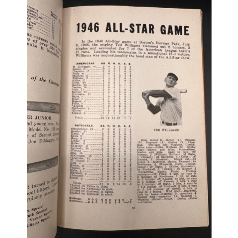 1947 Famous Slugger Yearbook Stan Musial Baseball Jackie Robinson Rookie! MLB