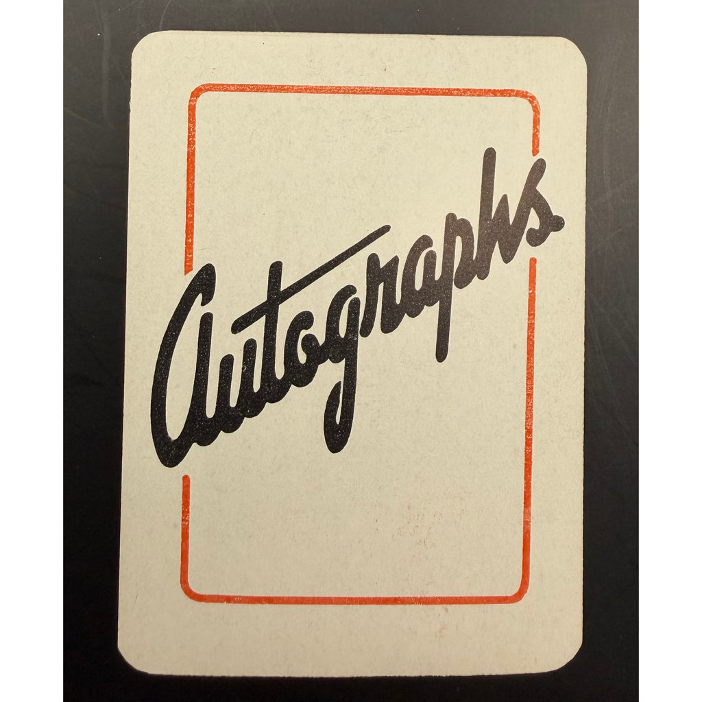 1945 Leister Autograph Game Red Grange Galloping Ghost Football, All American