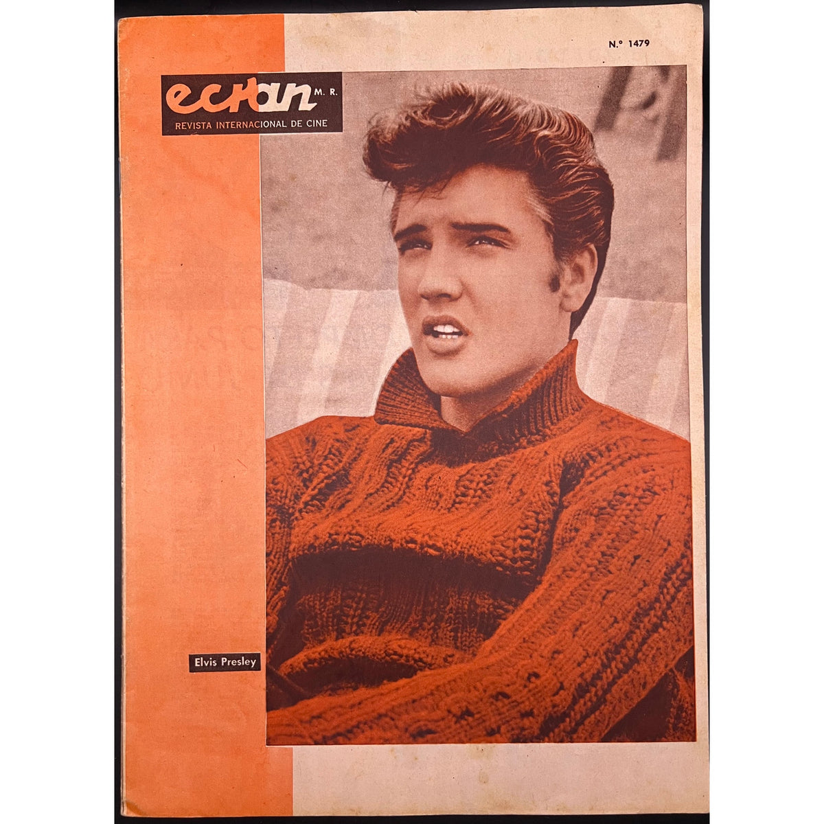RARE Chile 1959 Ecran Elvis Presley Magazine King Rockabilly Jailhouse Rock TCB King Creole