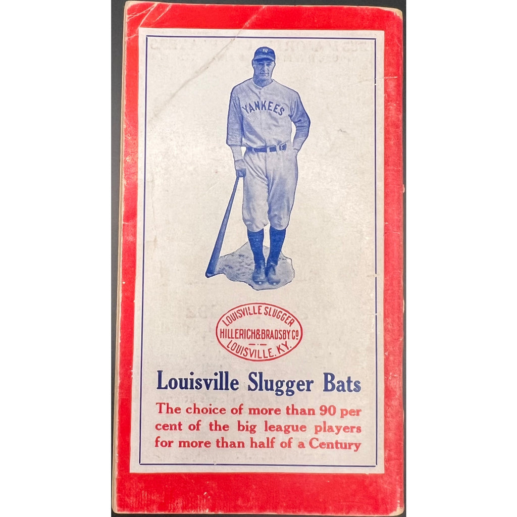1935 Sporting News Record Book Dizzy Dean Lou Gehrig St. Louis Cardinals New York Yankees Baseball Magazine