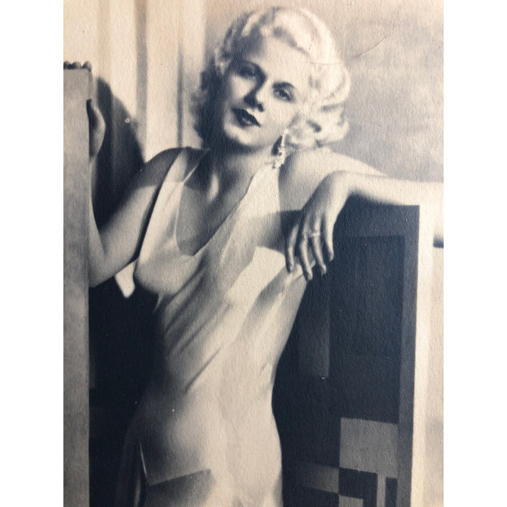 Exquisite Authentic Jean Harlow Signed Autographed 8x10 Photo, Mama Jean, Platinum Blonde, Dinner at Eight, Public Enemy, Hollywood