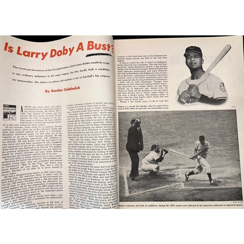 1952 Sport Sugar Ray Robinson Magazine Boxing Stan Musial, Ted Williams, Larry Doby, Minni Minoso, Baseball, Champ, MLB