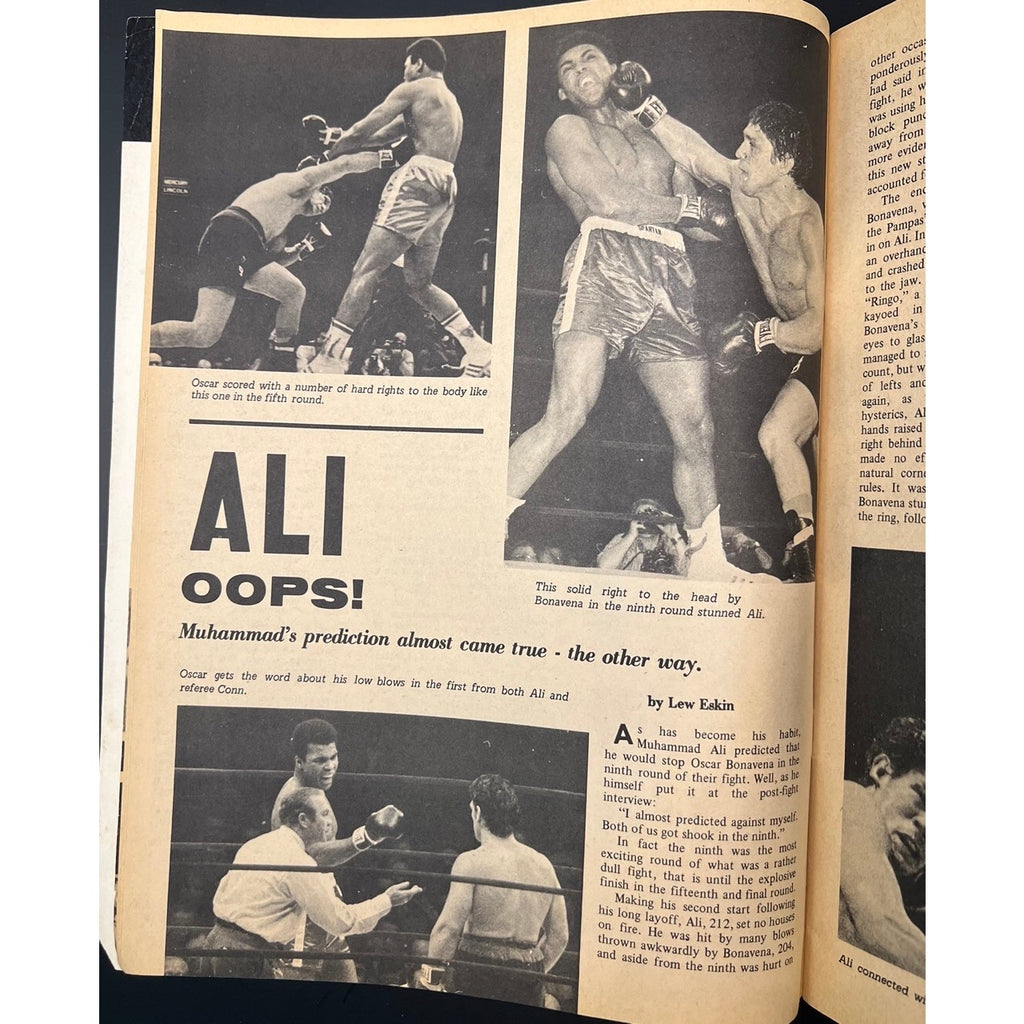 1971 Boxing Illustrated Muhammad Ali Magazine Greatest Cassius Clay Boxing Fighter of the Year Larry Holmes