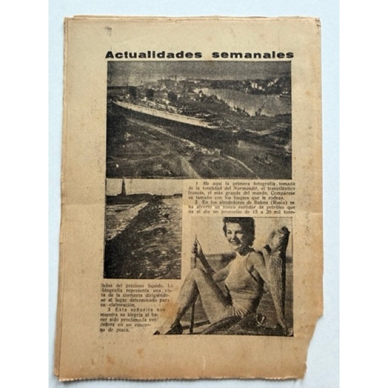 Super Rare Spanish 1935 Anna May Wong Magazine Shanghai Express, Piccadilly, Daughter of the Dragon, Thief of Bagdad, Toll of the Sea