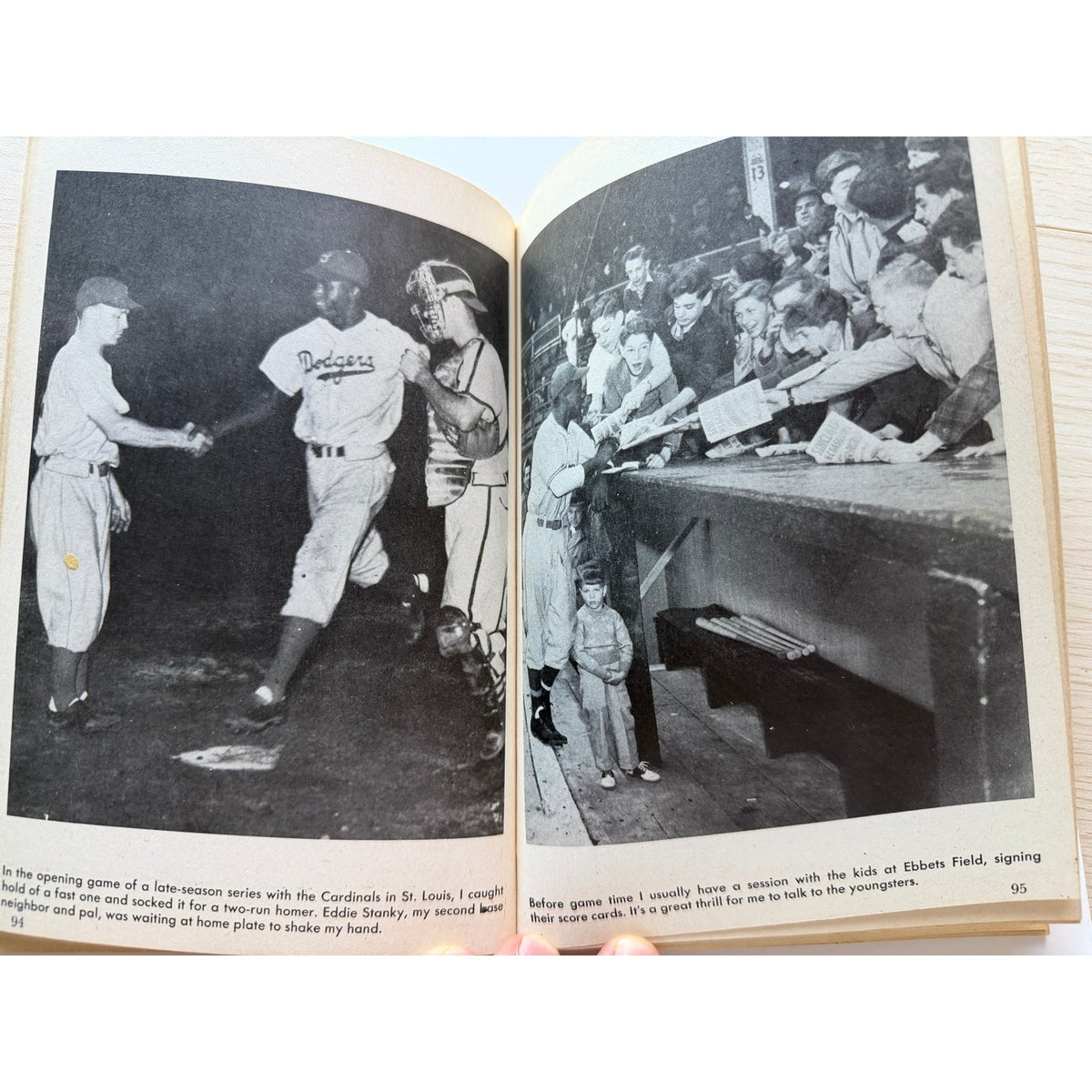 1948 Jackie Robinson My Own Story Book Brooklyn Dodgers Branch Rickey, Jackie Robinson Rookie Year MLB, HOF, Baseball, Montreal Royals