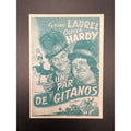 Spanish Laurel and Hardy Movie Herald Handout The Bohemian Girl Hollywood, Comedy Duo, Bonnie Scotland, Beau Hunks