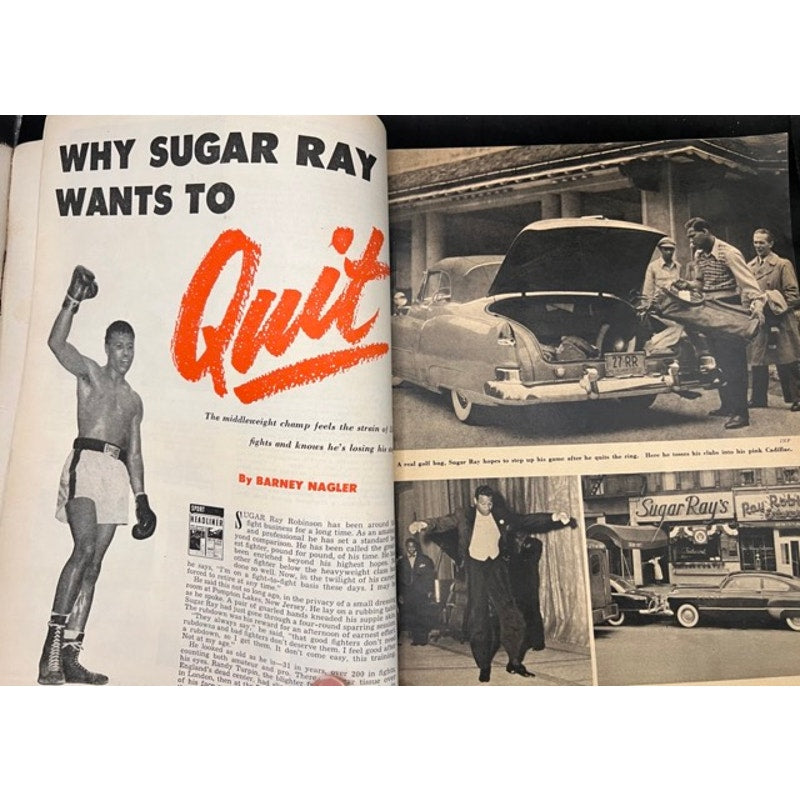 1952 Sport Stan Musial Magazine St. Louis Cardinals, Ted Williams, Larry Doby, Boston Red Sox, Cleveland Indians, Baseball, MLB