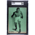 RARE 1928 Jack Dempsey Exhibit Card Green Tint SGC 2, Manassa Mauler Champ Pop 1