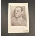 SCARCE Czech 1920s Rudolph Valentino Theater Promo Card Waxman Son of the Sheik, Blood and Sand, The Sheik, Cobra, Sainted Devil, Eagle